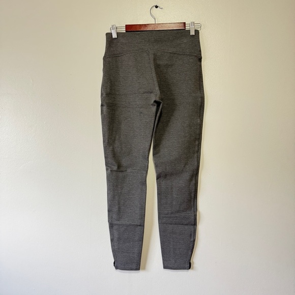 Spanx Gray Ankle Length Ponte Leggings with Ankle Slits Style 20262R Sz M TALL - Picture 2 of 5